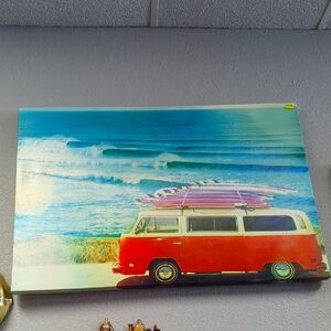 Retro Surf Van Canvas Art